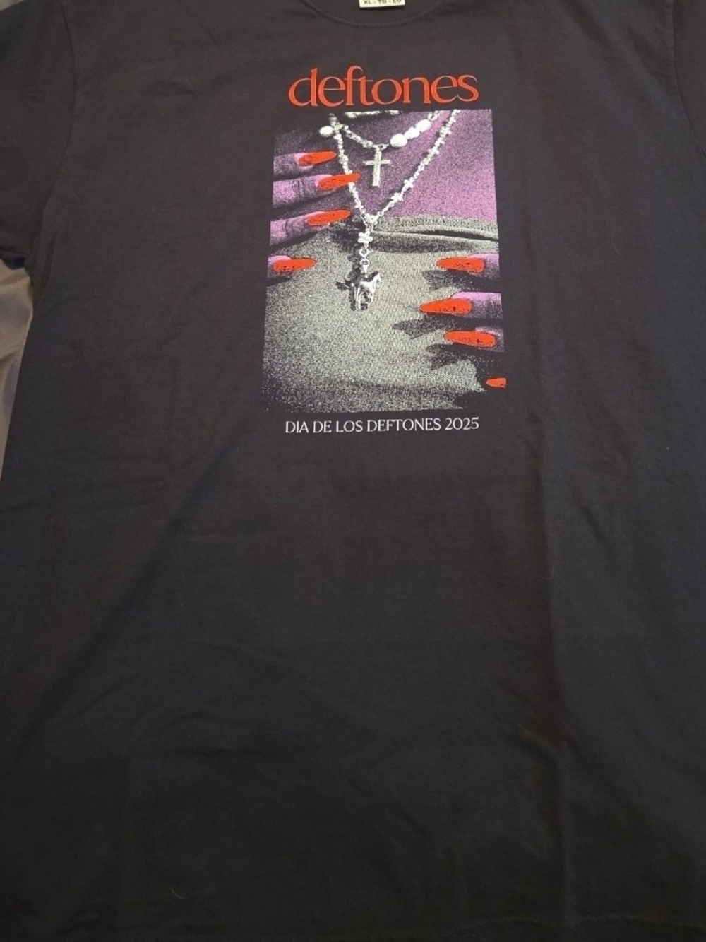 Deftones Tour 2025 Black Graphic T-Shirt - Dia De Los Deftones